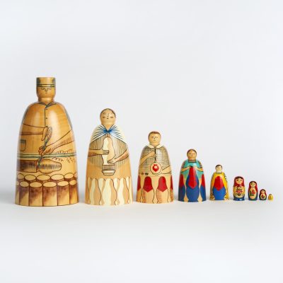 Masters of Matryoshka (painted in lines)